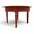 Mid-Century Hand-Painted Magnolia Round Farmhouse Dining Table, 57 Inch For Sale - Image 4 of 15