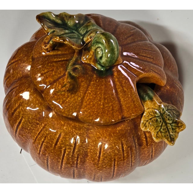 Pumpkin Tureen and Ladle- Set of Two For Sale - Image 13 of 16