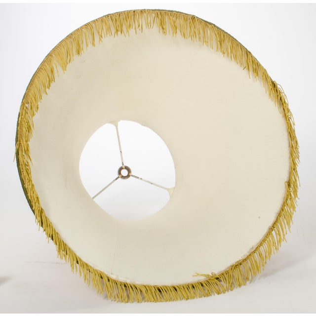 Vintage Pleated Silk Shade Brass & Crystal Lamp Chairish