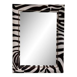 Mirror Image Co. Modern Zebra Wall Mirror For Sale