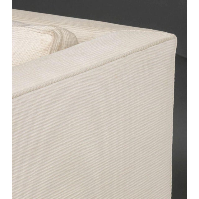 Modern White Upholstered Sofa For Sale In New York - Image 6 of 9