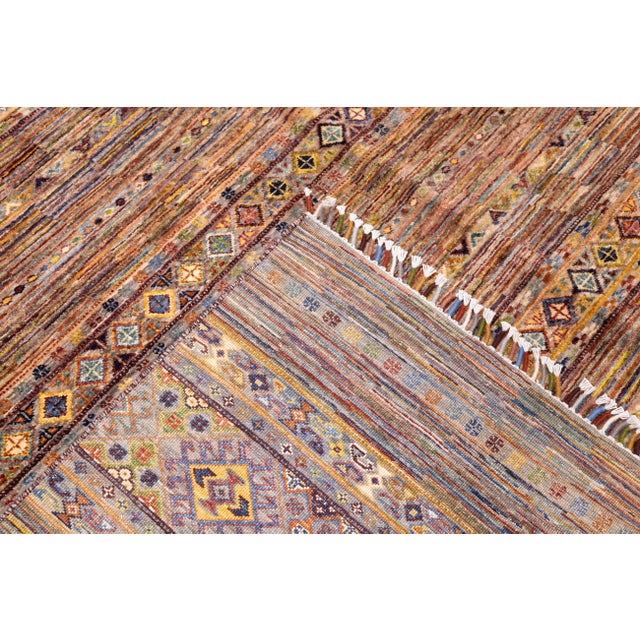 Contemporary Gabbeh Rug 6'9'' X 9'9'' For Sale - Image 4 of 11