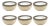 Matera 5.25"Coiled Abaca Condiment Bowls, Set of 6, Taupe For Sale
