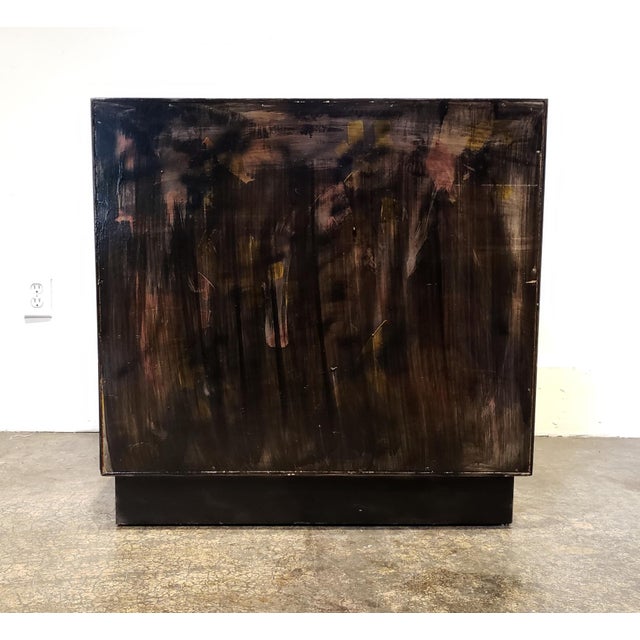 Black Postmodern Painted Chest of Drawers by Artist Lionel Lamy For Sale - Image 8 of 9