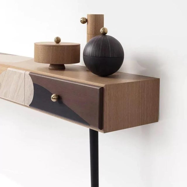 Marquetry Console Table by Thomas Dariel For Sale - Image 4 of 6