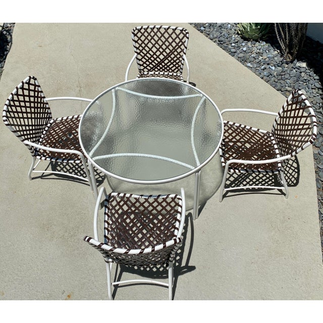 Vintage Brown Jordan Tamiami Patio Dining Set 5 Pieces Chairish