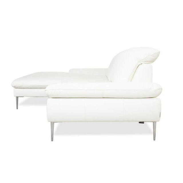 White Leather Corner Sofa and Ottoman from Willi Schillig, Set of 2 For Sale - Image 18 of 18