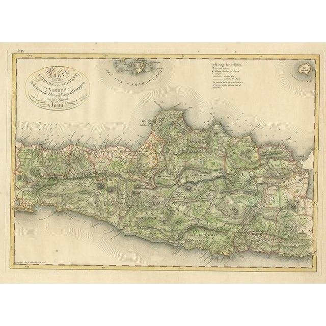Early 19th Century Antique Map of Central and East Java by Van Den Bosch, 1818 For Sale - Image 5 of 5
