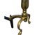 Antique 1920s Brass Fireplace Andirons Pair Refurbished Colonial Hearth Decor For Sale - Image 12 of 18