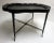 Ebony 19th Century Papier Mâché Scalloped Hand Painted Tray Table For Sale - Image 8 of 13