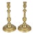 19th Century French Brass Candlesticks - A Pair For Sale