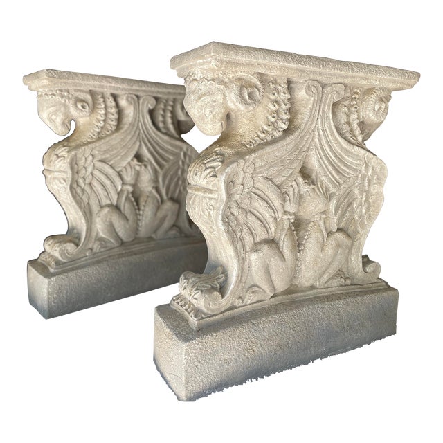 1960s Pair of Neoclassical Revival Style Pedestals for Dining Table For Sale