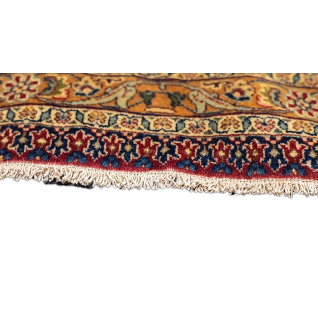 Antique Kashan Rug 6'5'' x 10'6'' For Sale - Image 9 of 12