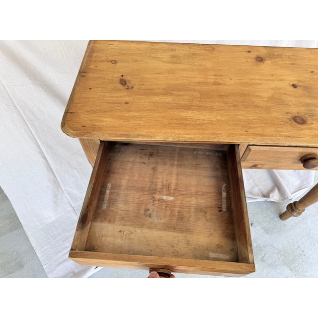 Wood 19th Century Pine Desk Table For Sale - Image 7 of 13