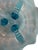 Vintage Northwood Glass Bowl Klondyke Blue Opalescent 3 Footed Scroll Candy Dish For Sale In Miami - Image 6 of 6
