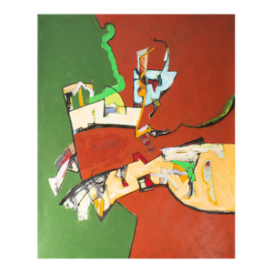 Abstract Acrylic on Paper Painting by James L. Bruch