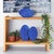 Radiant Blue Tall Ceramic Vase For Sale - Image 10 of 10