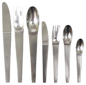 Model 2060 Cutlery Set for 6 attributed to Carl Auböck for Amboss Austria, 1950s, Set of 42