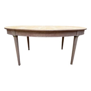 Louis XVI Oval Dining Table in Cherrywood, 1960s For Sale