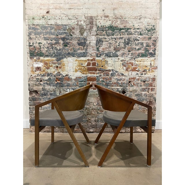 Knoll Pair of Knoll 2006 Peter Shelton and Lee Mindel Armchairs For Sale - Image 4 of 15