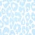 Modern Schumacher Iconic Leopard Wallpaper in Sky - Sample For Sale - Image 3 of 3