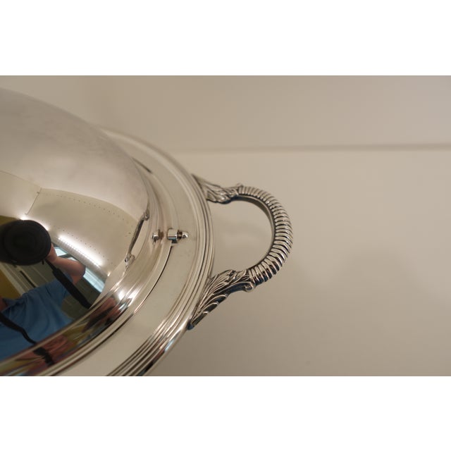 Vintage Silverplate Roll-Top Dome Serving Dish For Sale In Austin - Image 6 of 18