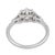 1930s Art Deco Gia 1.38 Carat Old European Cut Diamond Platinum Engagement Ring, Size 7 For Sale In Los Angeles - Image 6 of 7