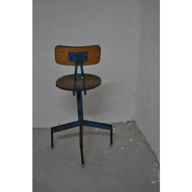 Mid-Century Industrial Iron Chair, 1960s For Sale - Image 4 of 11