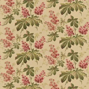 Sanderson Pavia Fabric in Ruby/Emerald