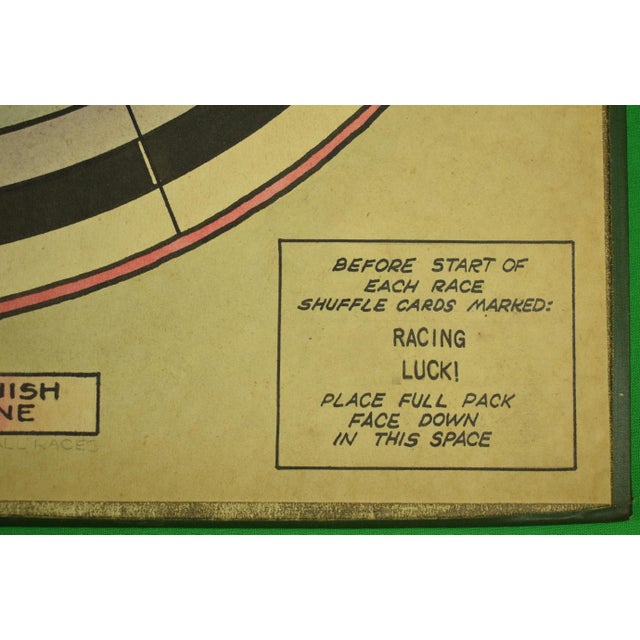 Hand-Painted C1930s 2pc Horse Race Track Board Game For Sale In New York - Image 6 of 7