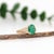 Metal 1.5ct Emerald Ring with Earth Mined Diamonds in Solid 14k Yellow Gold Oval Size 6.75 For Sale - Image 7 of 8