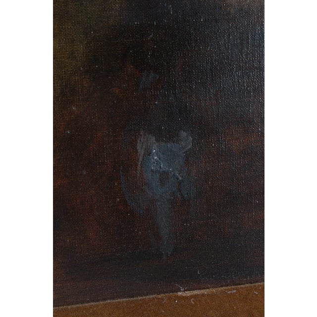 Vintage Dutch Oil Painting "Old Man" Signed by Franz Schoorman For Sale In Los Angeles - Image 6 of 7