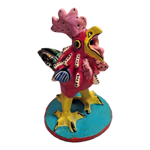 1970's Vintage "Rooster" Signed by Mexican Artist Juan Jose Ramos Medrano