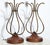 Tall Brass, Walnut & Lucite "Scroll" Style Table Lamps, 1950's - A Pair For Sale - Image 9 of 10
