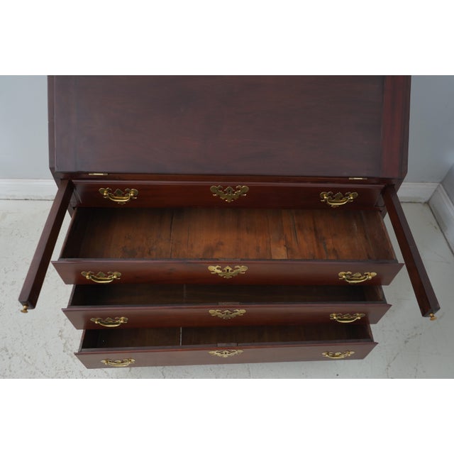 1900 - 1909 Antique Early 19th Century Chippendale Slant Front Desk For Sale - Image 5 of 12