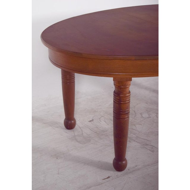Danish Oval Oak Dining Table, 1950s For Sale - Image 6 of 10