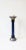 Late 20th Century Modern Italian Murano Blue Torchiere Candlestick Holder, Large For Sale - Image 5 of 13