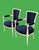 Rustic European Vintage Classic French “ Petite “ Louis XVI Style Armchairs Featuring Deep Navy Blue Velvet Upholstery - A Pair For Sale - Image 3 of 12