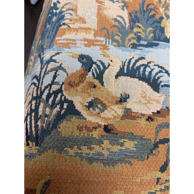 Tapisserie D’Halluin Wall Tapestry Woven in France “Canards” “Point Genre Gobelins” For Sale - Image 4 of 7