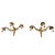 Italian Brass 3-Light Wall Lamps, 1950s, Set of 2 For Sale - Image 3 of 5