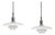 PH3/2 Pendants by Poul Henningsen, Set of 2 For Sale