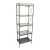 Vintage Chrome With Glass Shelving Campaign Style Etagere For Sale