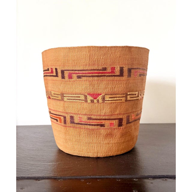 Antique Tlingit Woven Berry Basket Native Americana For Sale - Image 13 of 18