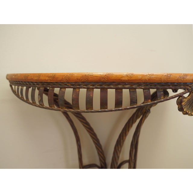 Vintage Italian Cherry Console Table For Sale - Image 12 of 16