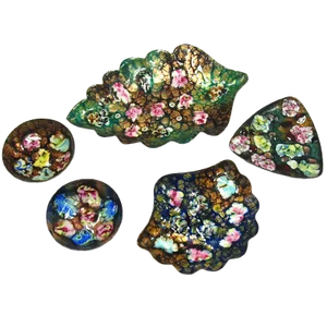 Enameled Copper Bowls, 1960s, Set of 5