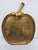 1970s Vintage Brass Apple Tray, Large Spanish Kitchen Wall Decor Sculptural Fruit Accent For Sale - Image 5 of 8