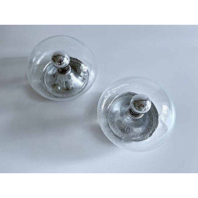 1970s Vintage Space Age Glass Sconces from RZB, 1970s, Set of 2 For Sale - Image 5 of 18