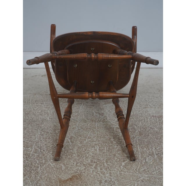 Set of 4 English Windsor Style Swivel Bar Stools For Sale - Image 18 of 18