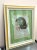 Mid-Century Modern 1960 Profile Lady Portrait in Wood Frame For Sale - Image 3 of 6