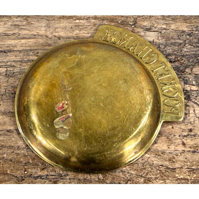 Vintage Brass Pocket Change Catchall Entry Dish For Sale - Image 4 of 4